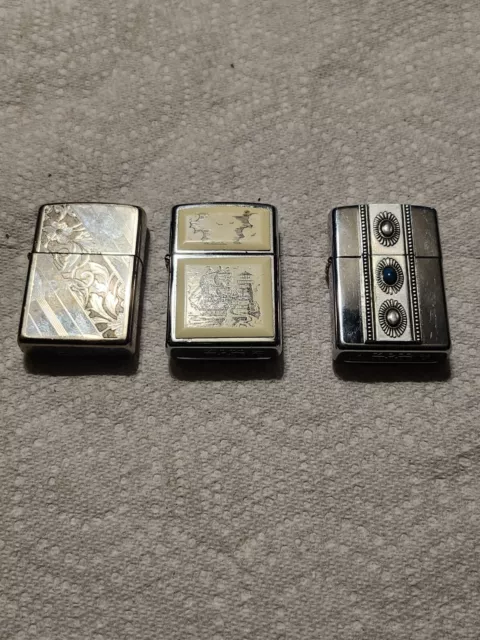 vintage zippo lighter lot