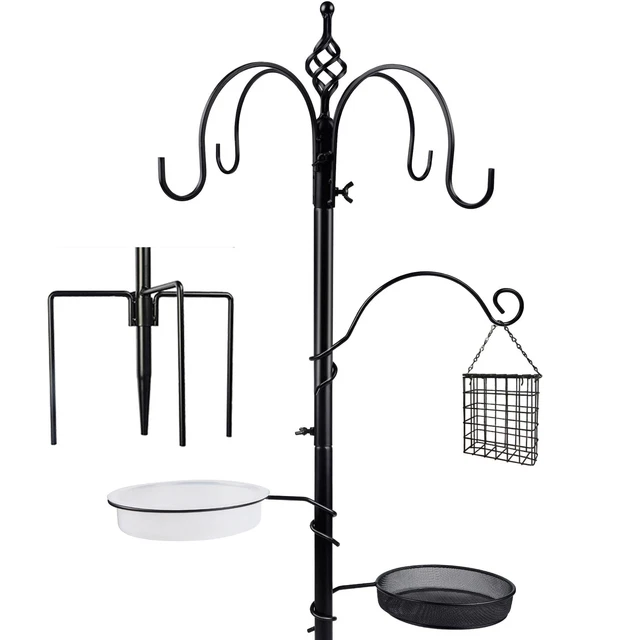 YOSAGER PREMIUM BIRD Feeding Station Kit, 77" x 19" Bird Feeder Pole