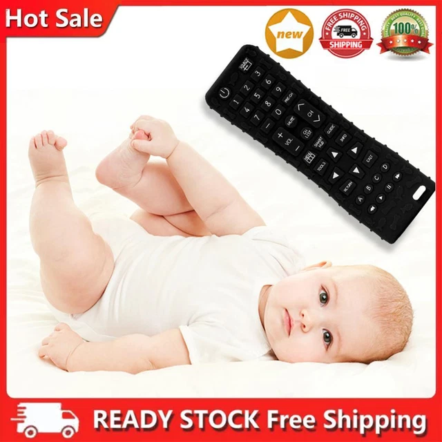 Teething Chew Toy Soft Silicone Teether Black for Dental Care for Newborn Infant
