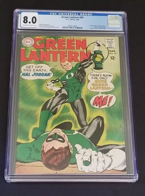 Green Lantern #59 • 1St Guy Gardner • Cgc 8.0 Oww Pgs • Hbo Max Show Coming!