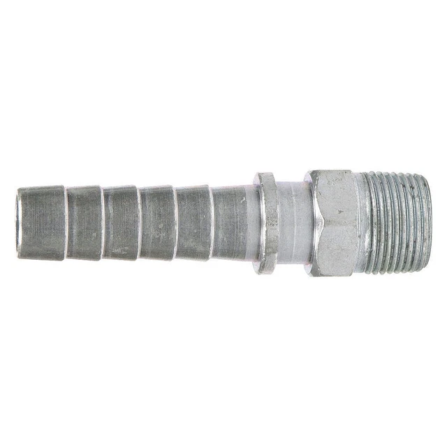 GRAINGER APPROVED 3LZ73 Barbed Steam Hose Fitting,3/4",NPTxBarb