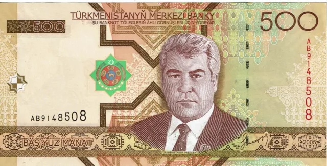 Turkmenistan - banconota da 500 manat - 2005 - FDS / UNC