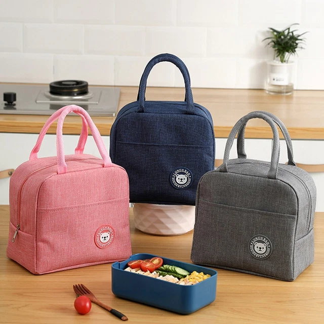 Estuche de transporte aislado de picnic dibujos animados térmico portátil bolsa de almuerzo frío bolsa bento
