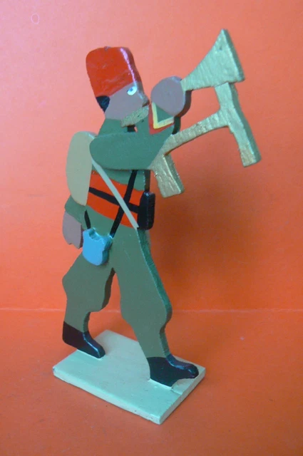 Figurine Lucotte, Armée Coloniale, Méhariste, Silhouette Bois, échelle 1:110, Neuve