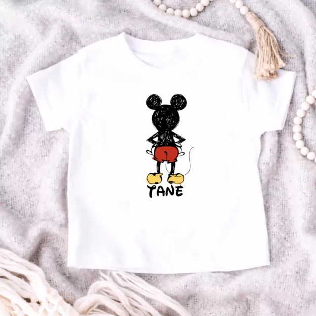 Minnie Mouse Mickey Mouse Personalised T-shirt Birthday Disneyland Disney Trip