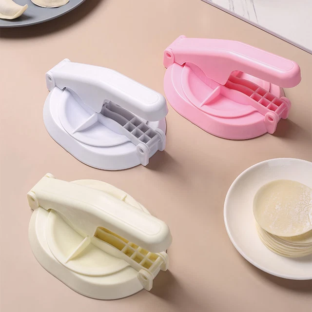 Molde de prensa de masa mango duradero diseño radiano manual para hornear molde de piel de albóndigas
