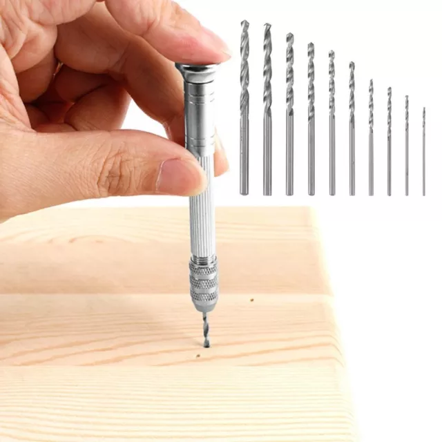 0.8mm-3.0mm HSS Drill Bits Hand Drilling Tool  Epoxy Resin Jewelry Making