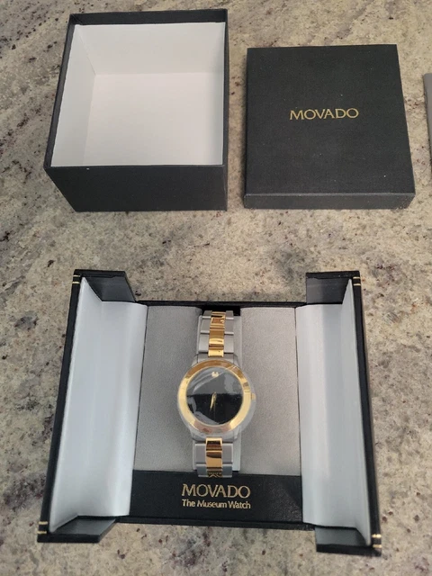 Orologio da uomo Movado Museum 2 tonalità oro/acciaio modello 81.C2.862.2