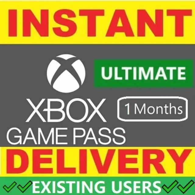 XBOX LIVE 1 month + Game Pass Ultimate INSTANT New & Existing 1 month UK/EU