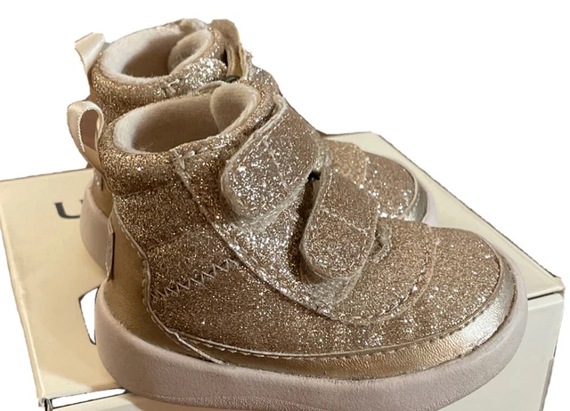 UGG PRITCHARD GOLD Sparkles Inafant 1017195I Size 0 1 Authentic
