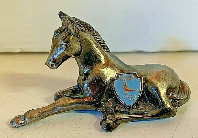 Vintage Souvenir Pot Metal Horse Huron South Dakota World's Largest Pheasant SD