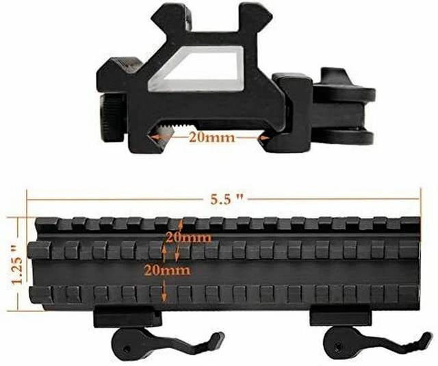 Gexgune T1 Montageadapter - Mit Picatinny Schienen 20mm