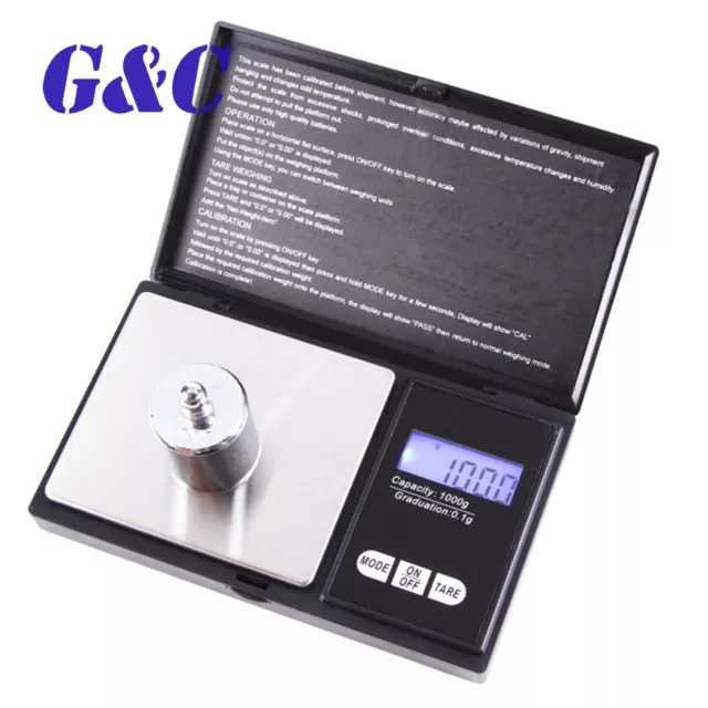 Electronic Mini Scale LCD Digital 0.01g-1000g Jewelry Gold Gram Scale Weight Hot