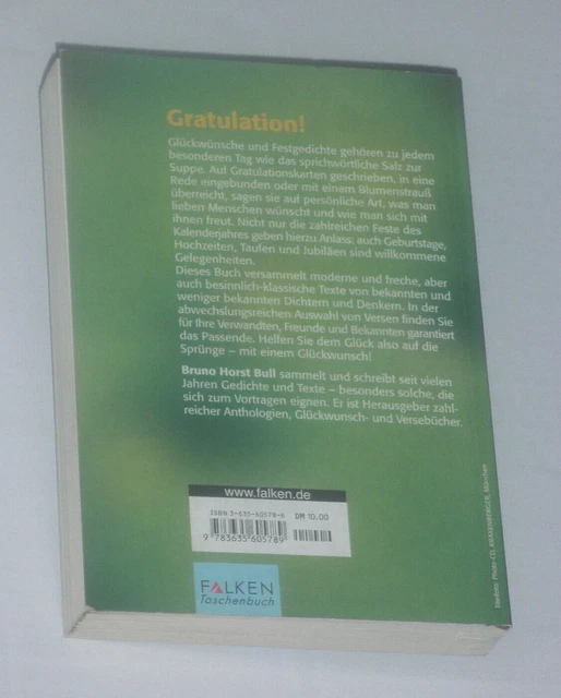 GLÜCKWÜNSCHE FÜR ALLE Gelegenheiten*Bruno Horst BULL*TB 2000 Falken