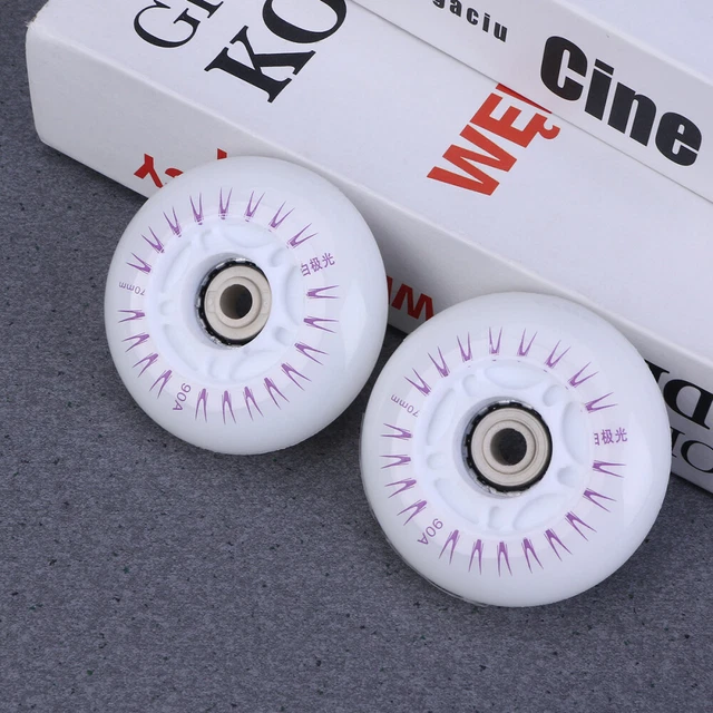 2 Pcs Ruote Pattini Rotelle Illuminate Accessori Per Pattinaggio