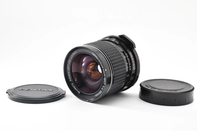 TOP MINT] SMC Pentax 6x7 55mm F/4 MF Lens For 6x7 From JAPAN