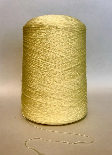 Hilo de 1 capa Metro, crepe fino, cono 500 g, color: limón