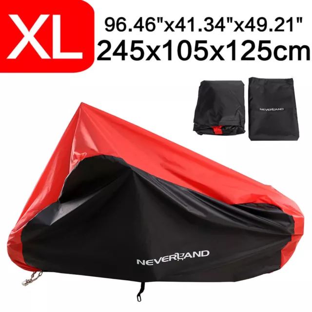 Motorradplane Abdeckplane XL Motorrad Abdeckung Cover Wasserdicht Schneefest DE