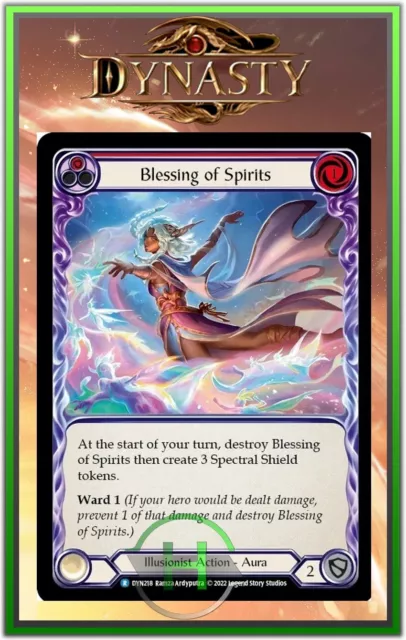 Blessing of Spirits Red - FAB:Dynasty - DYN218 - Carte Officielle Anglaise