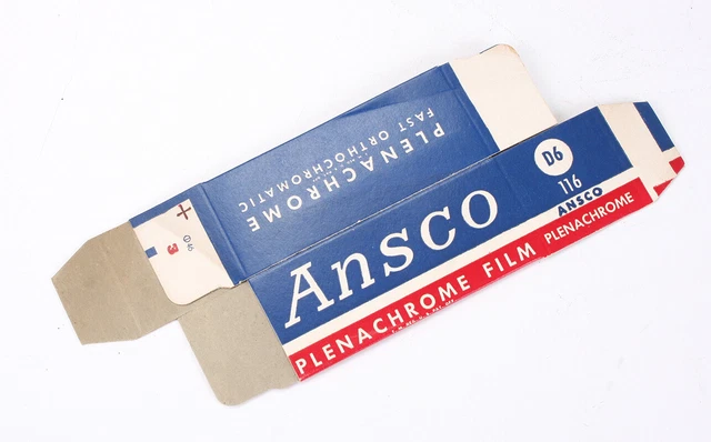 ANSCO DEALER DISPLAY FILM BOX FOR PLENACHROME D6 116/cks/205628