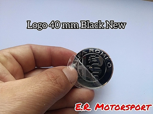 Logo Alfa Romeo 3D Nero 40 Mm Per Volante Giulietta Mito - Foto 7
