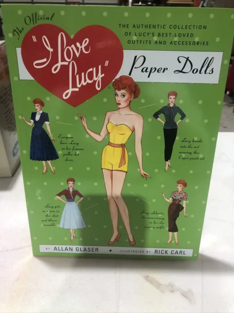 Rare! I Love Lucy Paper Dolls: Authentic Collection Of Lucy's Best-Loved Outfits