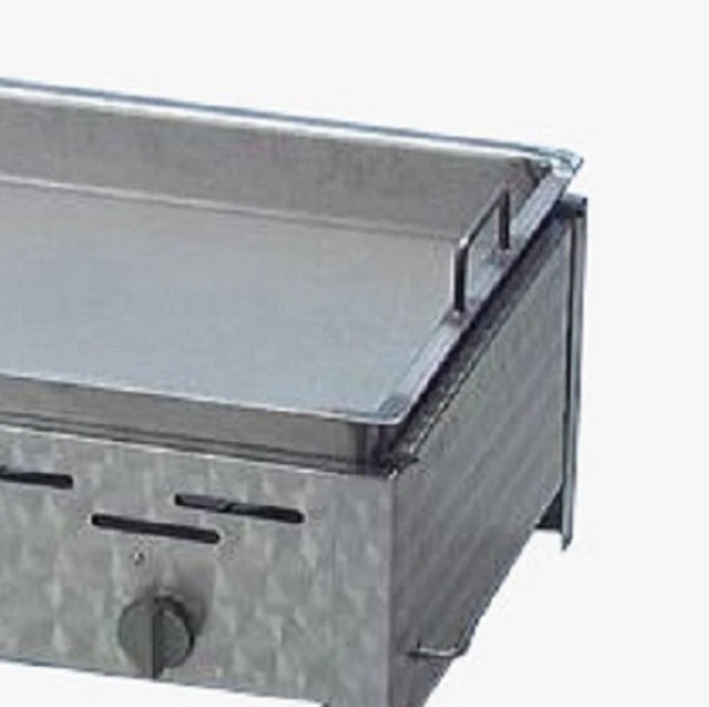 Gastrobräter 114 x 53 x 27 cm Gasgrill Edelstahl 6 flammig mit Pfanne H: 6 cm 3