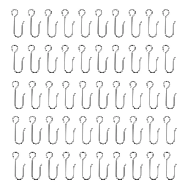 GANCI PER TENDE In Acciaio Inox Per Tende Doccia E Finestra - 100 Pz - Foto 7