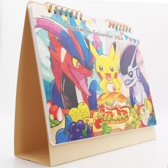 POKEMON CENTER JAPAN 2024 Desk Calendar Monthly January Start Brand New