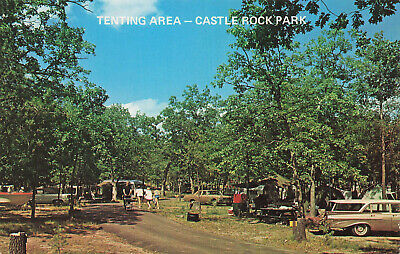 Postcard Tenting Area Castle Rock Park Wisconsin