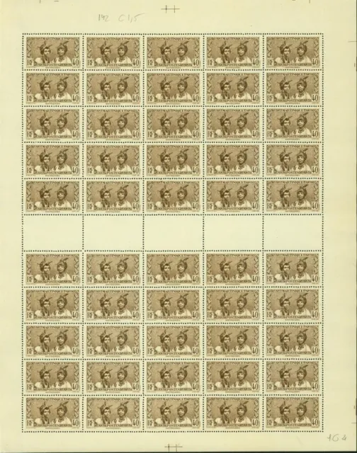 French Martinique 1933-MNH stamps. Yvert Nr.: 142. Sheet of 50....(EB) AR1-01230