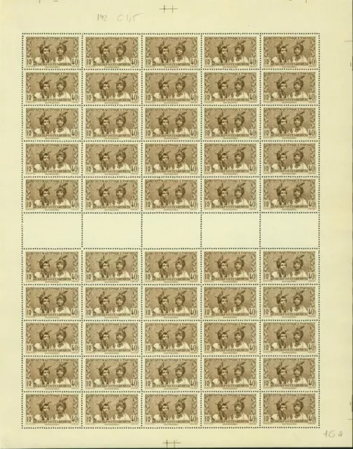 French Martinique 1933-MNH stamps. Yvert Nr.: 142. Sheet of 50....(EB) AR1-01230