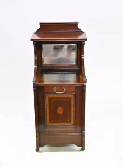 Victorian Side Cabinet Coal Shuttle Mahogany 1890