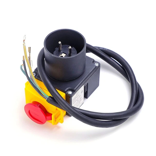 Interrupteur Pour Fendeuse à Bûches - Protection IP54, 250V 16A, Dimensions 6,3 X 0,8 Cm, Remplacement Facile
