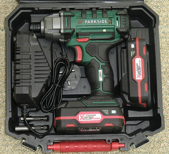 PARKSIDE PDSSA 20LI A1 20V Cordless Impact Driver (2x2.0Ah) Green £