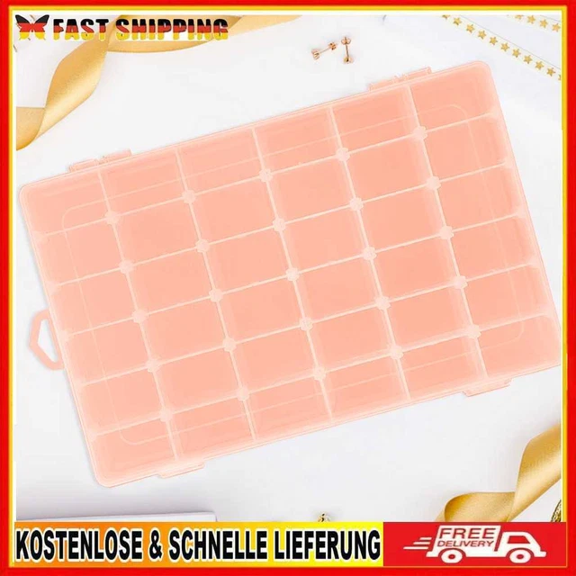 Veranstalter neue praktische verstellbare Kunststoff 36 Fach Storage Box Case Be