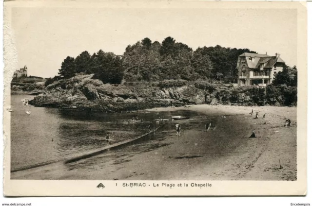 CPA - Carte postale - France - Saint Briac - La Plage et la Chapelle (CPV789)