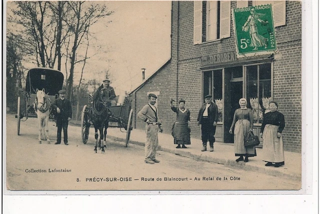 PRECY SUR OISE - Route de Blaincourt - Au Relais de la Côte - COUPLING - very