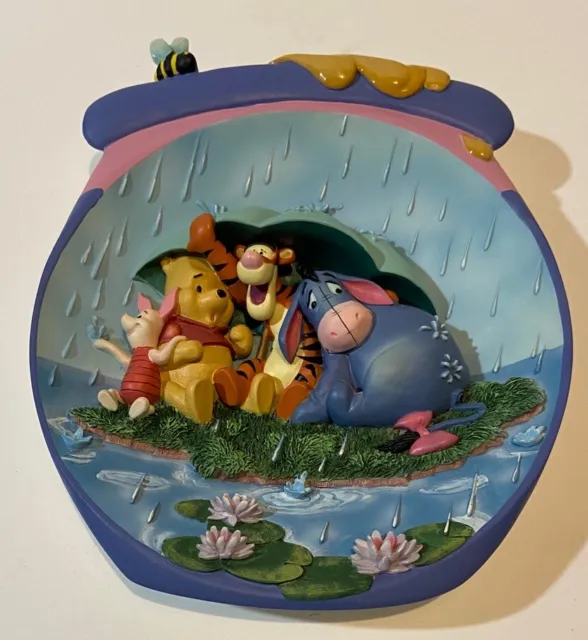 Winnie the Pooh 3D Plate Its a Small Piece of Weather Disney Bradford Exchange