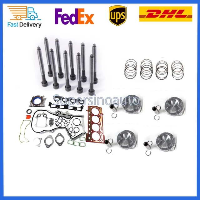 Cylinder Gasket Pistons Head Bolt For VW AUDI 1.4 TSI CAV CTH Engine Rebuild Kit