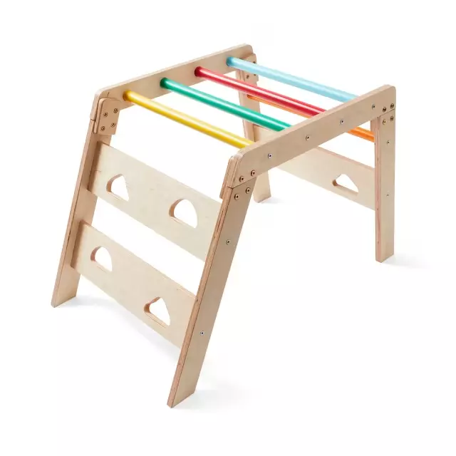 Wooden Climbing Frame Indoor Playtime Fun Develops Imagination Game & Activities