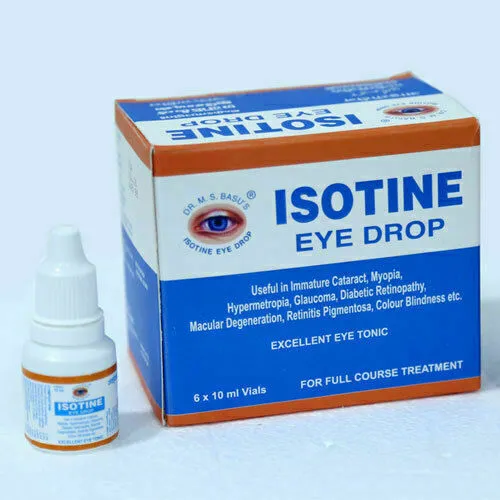 6 X ISOTINE PLUS GOTAS PARA LOS OJOS Y ORO MEJOR TRATAMIENTO Hierbas puras...