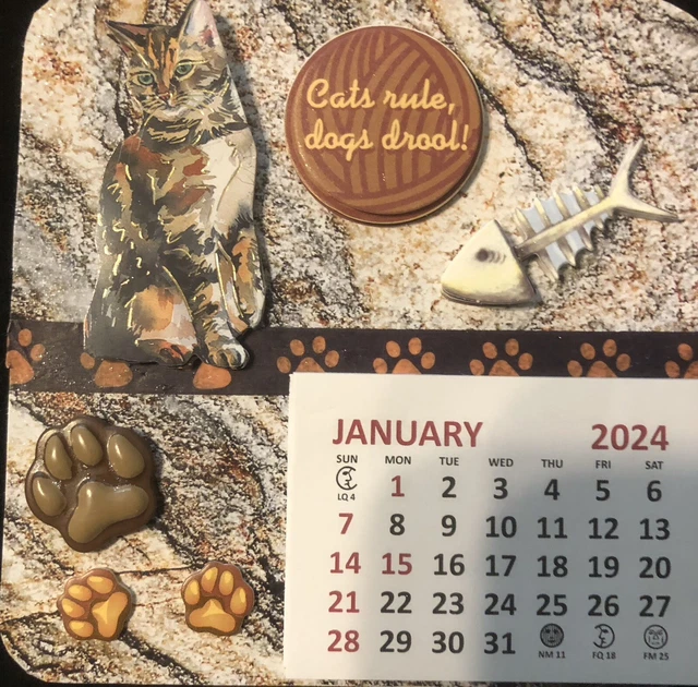 MINI CALENDAR 2024 CATS 8.50 PicClick