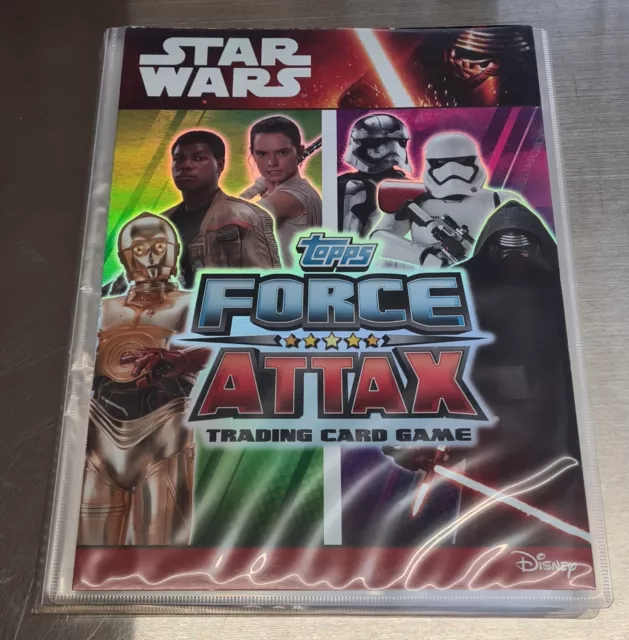 Topps Star Wars Force Attax Complete Set In Binder with 4 Limited Edition cards
