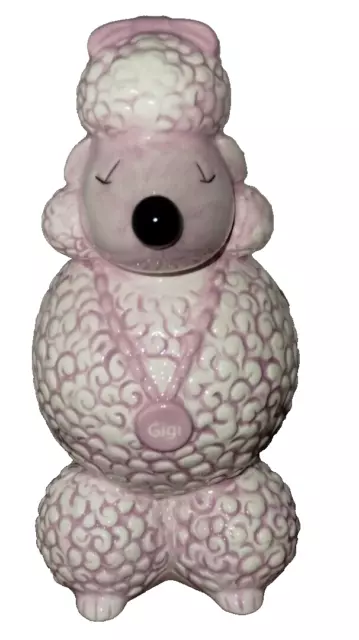 Mary Kay 'Gigi'  Ceramic Pink Poodle Piggy Coin Bank Rare