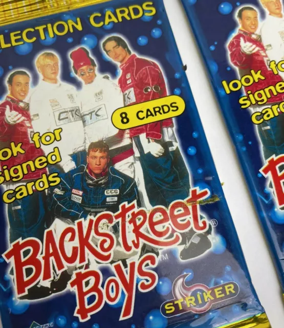 Backstreet Boys Carte Collezione Nuove 1998 New 3x Sealed Collection Cards Music