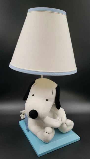 MY LITTLE SNOOPY Lamp Lambs & Ivy Peanuts Stuffed Animal Plush w/ Shade Nursery