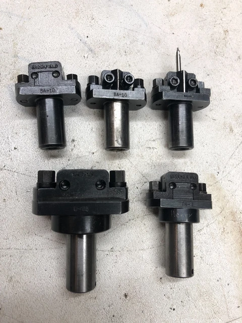 Lot Of 5 BROOKFIELD BA-10 DRILL & REAMER HOLDER TA-3 TA-8 screw machine tool