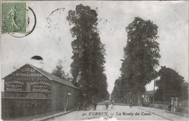 CPA EVREUX-La Route de Caen (29066)