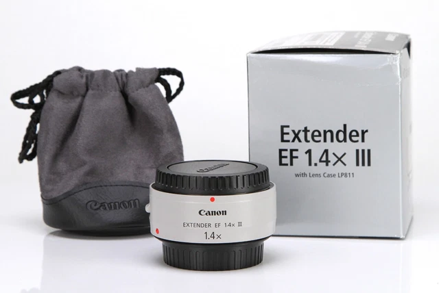 Canon EF 1.4x  Extender III  For Canon L Series Boxed Front & Rear Lens Caps
